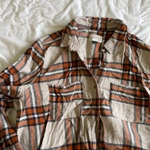 Universal Thread Plaid Flannel Button Down